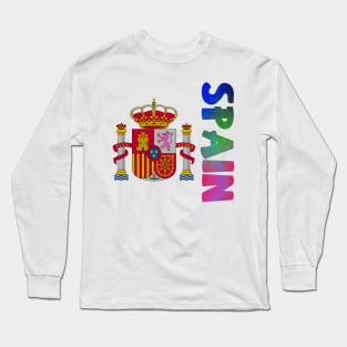 Spain Coat of Arms Design Long Sleeve T-Shirt